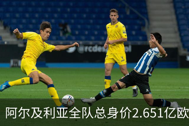 阿尔及利亚全队总身价2.651亿欧，26名球员中马扎的4500万欧最高